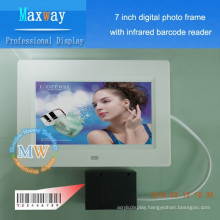 7 inch daily necessities, cosmetics promotion digital photo frame scanner